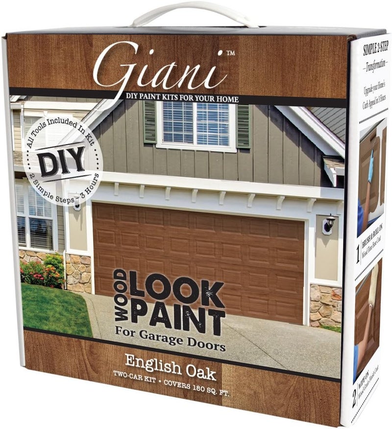 Giani Wood Look Paint Kit for Garage Doors (English Oak) - Image 1